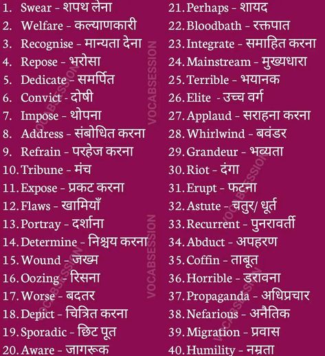 10 Vocabulary Words With Meaning, English Difficult Words With Meaning, Hindi English Words, Best Vocabulary Words, Hindi To English Words, English Words With Meaning In Hindi, Pretty Hindi Words, English Vocabulary Words With Meaning In Hindi, Hindi Words With Meaning