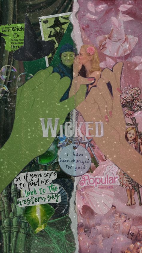 I'm so excited to see this movie in the autumn! Wicked Movie Wallpaper Iphone, Wicked Wallpaper Iphone Aesthetic, Wicked Iphone Aesthetic, Wicked Phone Wallpaper, Wicked Aesthetic Musical, Wicked Musical Wallpaper, Wicked Movie Wallpaper, Wicked Aesthetic Wallpaper, Wicked Moodboard