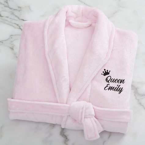 Queens Wedding, Women Towel, Coloring For Boys, Personalized Robe, Fleece Robe, Pink Towels, Bath Robes, Black Kimono, Pink Fleece