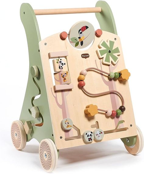 Baby Activity Walker, Wooden Baby Walker, Baby Ball Toy, Infant Sensory Activities, Messy Crafts, Wooden Toys For Toddlers, Christmas Chevron, Wooden Baby Toys, Natural Design