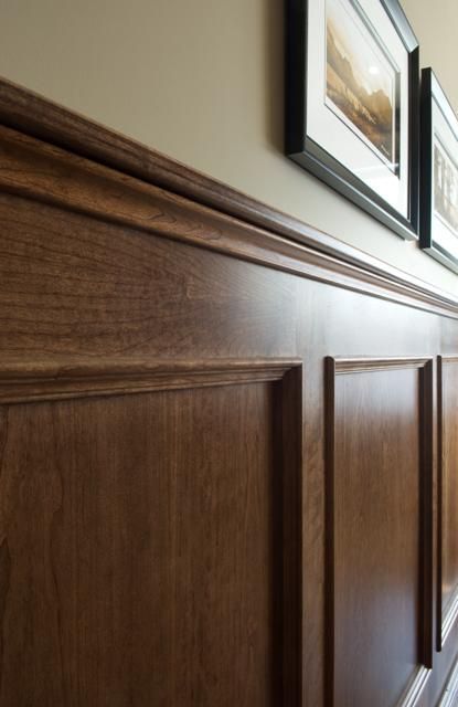 Wood Stain Wainscoting, Library Wood Paneling, 1930s Wood Panelling, Tudor Wood Paneling, English Wood Paneling, English Paneling Walls, Stained Wood Wall Paneling, Wood Wanescotting, Walnut Wood Paneling