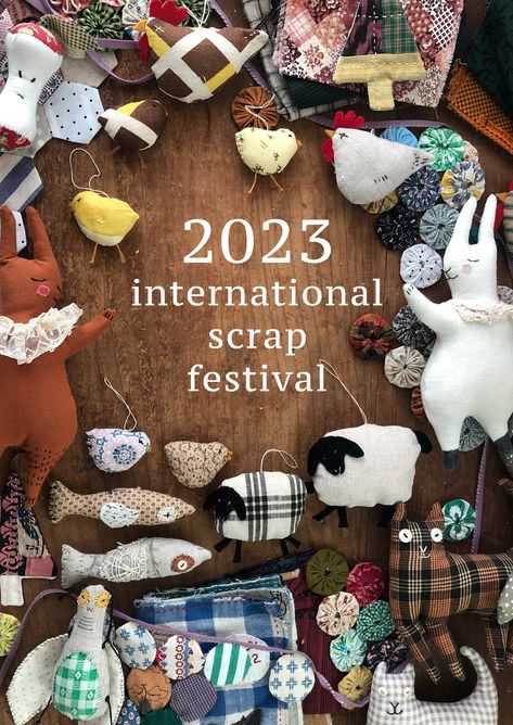 the 2023 international scrap festival : 8 ideas for your scraps – ann wood handmade Ann Wood Handmade Sewing Patterns, Small Fabric Doll Pattern, Sewn Abstract Art, Simple Easy Sewing Projects, Fabric Bundles Ideas, Primitive Sewing Projects, Christmas Patchwork Ideas, Ann Wood Handmade, Diy Scrap Fabric Projects