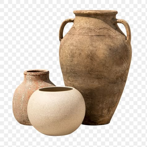 Clay Pot Photography, Greek Terracotta Pots, Pot Reference, Vase Png, Png Collage, Mexican Interior Design, Pot Image, Mexican Interiors, Outdoor Vases