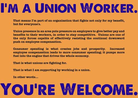 Thank you to my hubby and all the other union workers!  This is what it is all about, folks! Union Strong, Pro Union, Union Workers, Collective Bargaining, Teacher Union, Labor Union, Protest Signs, Workers Rights, My Hubby