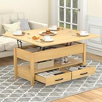 Dinging Table, Room Nature, Living Room Natural, Table With Drawers, Hidden Compartments, Coffee Table With Drawers, Reception Room, Table For Living Room, Lift Top Coffee Table