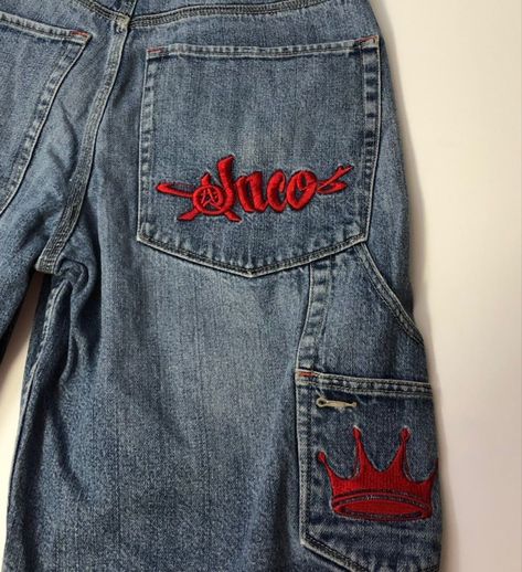 Jnco Jeans, Instagram Jewelry, Custom Jeans, Baggy Clothes, 2000s Fashion Outfits, Looks Street Style, Swaggy Outfits, Discord Server, Dream Clothes