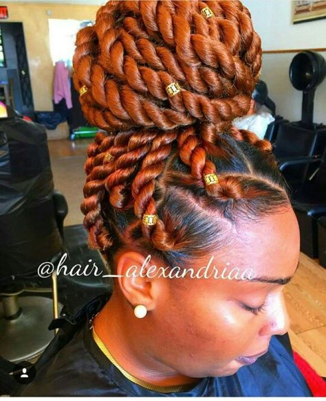 Bronze orange big braided twist. Jumbo Twists, Twist Braid Hairstyles, Beautiful Braids, Natural Hair Tips, African Braids Hairstyles, Box Braids Hairstyles, Twist Braids, African Hairstyles, Twist Hairstyles