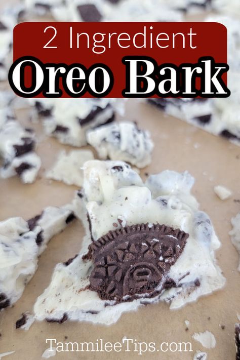 Cookies And Cream Bark, Oreo Bark Recipe, Bark Recipes Easy, Almond Bark Recipes, Oreo Bark, Christmas Meal Ideas, Chocolate Cake Mix Cookies, Easy Candy Recipes, Chocolate Recipes Easy