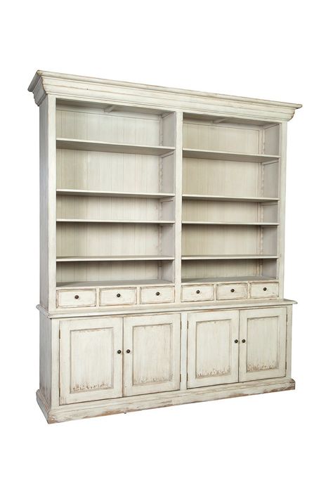 Furniture Classics Antique Cottage, Bookcase Cabinet, Antique Shelves, Credenza Bar, Library Bookcase, Cottage French, Holly Branch, Kitchen Refresh, Winter Berry