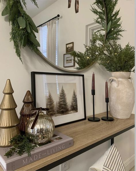 30 Neutral Christmas Decor Ideas You'll Love 58 30 Neutral Christmas Decor Ideas You'll Love Neutral Mantle Decor, Winter Mantle Decor, Neutral Christmas Decor Ideas, After Christmas Decor, Winter Living Room Decor, Decor After Christmas, Winter Decor Ideas, Rustic Winter Decor, Winter Living Room