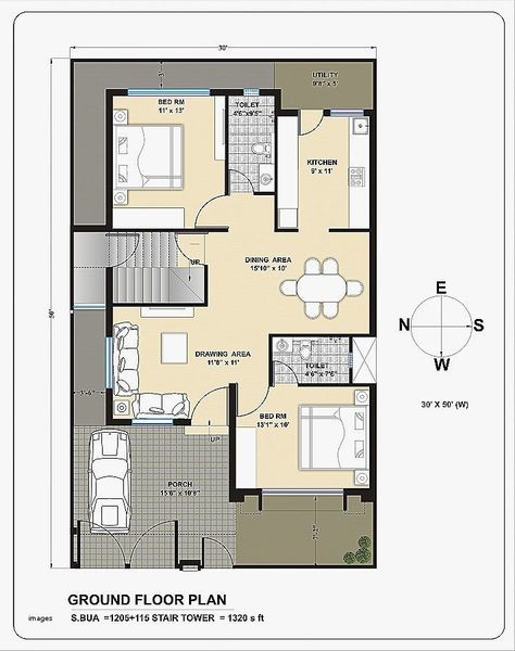 West Facing House Plan, 40x60 House Plans, 30x50 House Plans, 20x30 House Plans, South Facing House, West Facing House, 20x40 House Plans, 30x40 House Plans, Vastu House