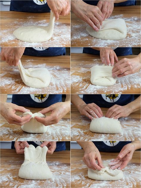 Kneading wet dough by hand via @kingarthurflour: ciabatta and 24-hour rise dough Bread Kneading, Flour Bakery, Baking School, Making Bread, Artisan Bread Recipes, Kneading Dough, Bread Shaping, Bread Art, Ciabatta Bread