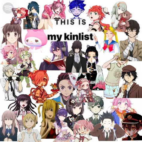 #kin #kins #Character #characters #Kinnie #Kinlist Anime Kinnie, Bsd Kinnie Quiz, Bsd Kinnie Call Out, Bsd Kin, Dazai Bingo Kin, Kin List, Stray Dogs, Bungou Stray Dogs, Danganronpa