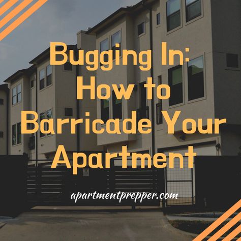 Some disasters may force you to shelter in place in your apartment. Here are tips for "bugging in" and how to barricade yourself in your apartment. https://apartmentprepper.com/bugging-in-how-to-barricade-your-apartment-2/ #apartmentprepper #preppertalk #survival #buggingin Security Window Film, Apartment Security, Shelter In Place, Civil Unrest, Emergency Survival Kit, Safe Room, Emergency Plan, Urban Survival, Survival Mode