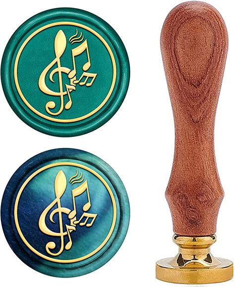 Amazon.com: CRASPIRE Wax Seal Stamp Music Notes Vintage Wax Sealing Stamps Musical Clef Retro Wood Stamp Removable Brass Head 25mm for Wedding Envelopes Invitations Embellishment Bottle Decoration Gift Packing Wax Seal Stamp Custom, Wax Sealing, Envelope Stamp, Stamp Blocks, Personalized Stamps, Sealing Wax, Wood Stamp, Stamp Pad, Wax Stamp