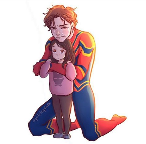 Hurt Peter Parker Fanart, Peter Parker And Morgan Stark, Morgan Stark, Stark Family, Marvel Ships, Univers Marvel, Funny Marvel Memes, Marvel Drawings, Marvel Fan Art