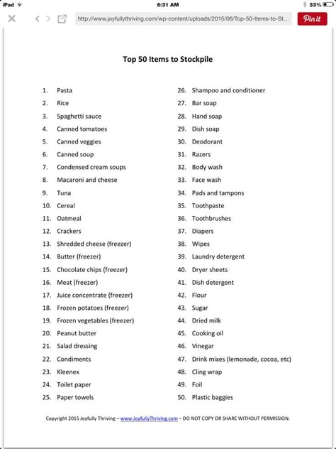 Stockpile list | Emergency preparedness kit, Emergency preparedness food, Emergency prepping Medicine Stockpile List, Survival Stockpile List, Household Stockpile List, 52 Week Stockpile Your Pantry List $5, Stock Pile Food List, Preppers Pantry Stockpile List, Emergency Stockpile List, Prepper Stockpile List, Winter Stock Up List