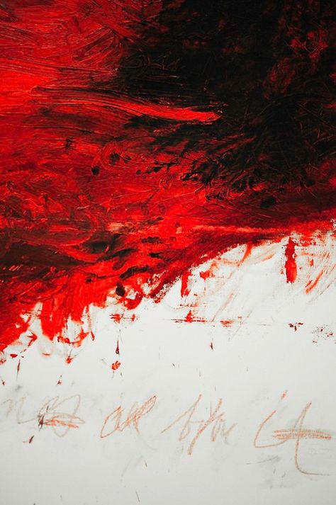 Red | Rosso | Rouge | Rojo | Rød | 赤 | Vermelho | Color | Colour | Texture | Form | Pattern | cy twombly Apoplectic Lots of dark red used Cy Twombly, Willem De Kooning, Art Competitions, Contemporary Abstract Art, Arte Inspo, Red Art, Abstract Expressionist, Art Plastique, Modern Art Abstract