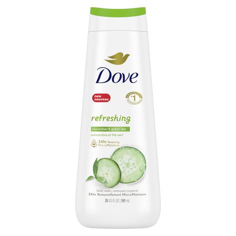 A deeply moisturizing body wash that gently cleanses and refreshes your skin, with a cucumber and green tea scent. Green Tea Body Wash, Cucumber Green Tea, Best Body Wash, Dove Body Wash, Gentle Skin Cleanser, Body Cleanse, Skin Cleanser Products, Body Cleanser, Moisturizing Body Wash