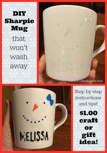 Sharpie On Mug, Sharpie Coffee Mug Diy, Decorating Coffee Mugs, Diy Mug Painting, Diy Painted Mugs, Diy Christmas Mugs, Sharpie Projects, Sharpie Mugs, Diy Sharpie Mug