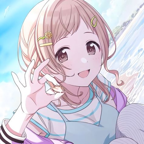 ♡ source ｜ Idolmaster character｜ Mano Sakuragi ♡ Idol Master Icons, Idolmaster Shiny Colors, Solo Pfp, The Idolmaster, Idol Master, Cute Pfps, Rhythm Games, Cute Icons, Profile Pictures