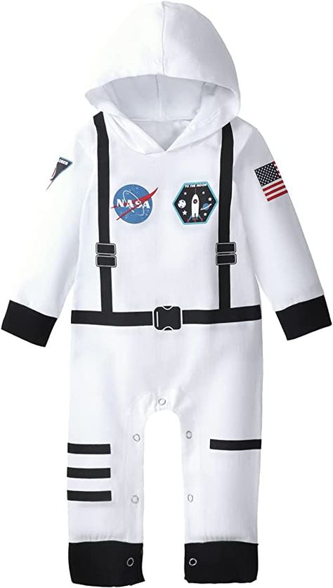 Amazon.com: Singcoco Halloween Outfit Baby Boy Girl Astronaut Costume (White-Long,6-12Months ) : Clothing, Shoes & Jewelry Baby Astronaut Costume, Astronaut Outfit, Newborn Halloween Costumes, Astronaut Costume, Baby Halloween Outfits, Newborn Halloween, Outfit Baby Boy, Baby Prep, Halloween Costume Outfits