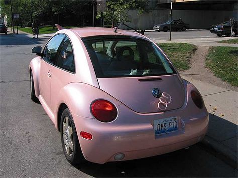 https://flic.kr/p/ChVr3 | Jim's Pig, rear left | Has a sound system that emits 19 snort, squeals, and grunts. Volts Wagon, Car Deco, Beetle Car, Ferdinand Porsche, Girly Car, Beetle Bug, Pink Car, Pretty Cars, Vw Bug