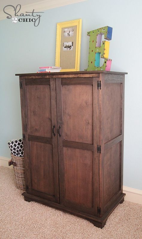 Kids Armoire, Armoire Makeover, Eco Furniture, Tv Armoire, Diy Toy Storage, Toy Storage Solutions, Pottery Barn Inspired, Furniture Logo, Custom Storage