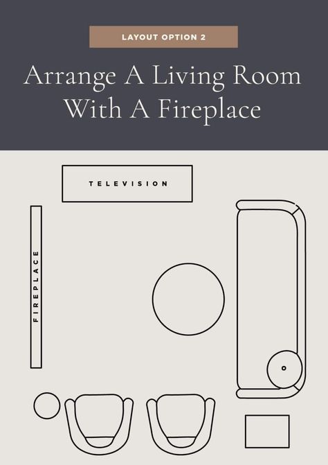 Try these 5 living room layout options with helpful design tips to help you keep the fireplace as a focal point yet still enjoy the television. Living Room Tv And Fireplace Layout, Focal Point Living Room, Corner Fireplace Living Room, Fireplace And Tv, Living Room With A Fireplace, Long Narrow Living Room, Rectangle Living Room, Fireplaces Layout, Family Room Layout