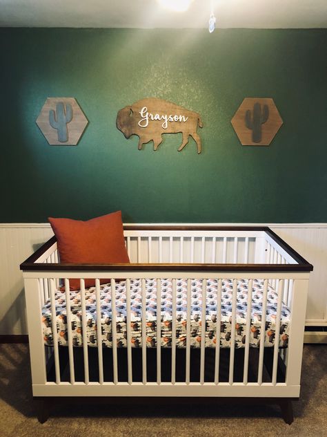 Bison Themed Nursery, Bison Nursery, Buffalo Nursery, Southwest Nursery, Lil Nugget, Baby Buffalo, Woodland Nursery Wall Art, Buffalo Bison, Baby Nursery Themes