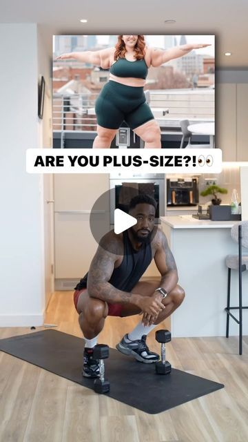 Mrlondon | Ms on Instagram: "PLUS SIZE GIRL FULL BODY WORKOUT!🔥  If you’re a plus size girl and find it hard to workout because you’re not able to do certain exercises…  I want you to give this FULL BODY NO JUMPING DUMBBELL routine a go! 😮‍💨💪🏾  Remember, nutrition comes FIRST‼️  DOWNLOAD the @ml.fitness_app and let’s work together starting TODA with your meal plan + workout program !💪🏾😆  #fitnessmotivation #plussize #plussizeworkout #nojumping #womenempowerment" Dumbbell Routine, Meal Plan Workout, Plan Workout, Plus Size Workout, Fitness App, Workout Program, Post Surgery, January 9, A Plus