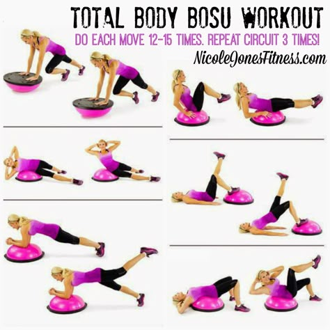 Bosu Workouts For Women, Bosu Core Workout, Boso Ball Ab Workout, Bosu Ball Exercises Beginner, Abs On Bosu Ball, Bosu Ball Core Workout, Boso Ball Workout, Bosu Ball Workout, Bosu Workout