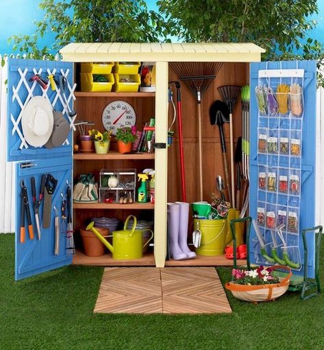 Storage Shed Organization, Diy Storage Shed, Shed Organization, Garden Tool Shed, Garden Storage Shed, Storage Shed Plans, Shed Kits, Shed Plan, Garden Tool Storage