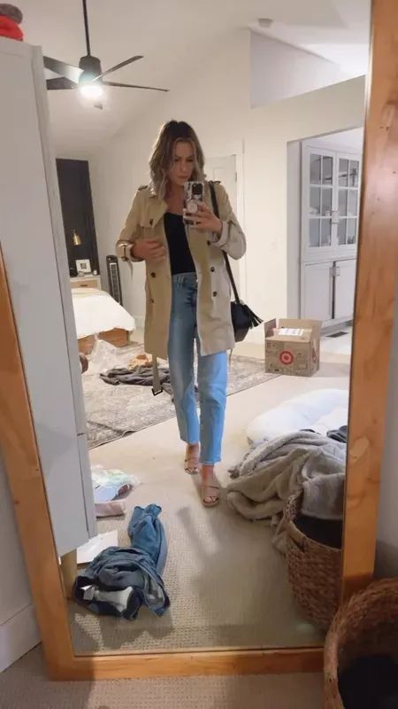 Rainy day outfit   #LTKSeasonal #LTKfindsunder100 Rainy Day Outfit, Day Outfit, Rainy Day, Outfit Of The Day, Straight Leg, High Rise, Lifestyle