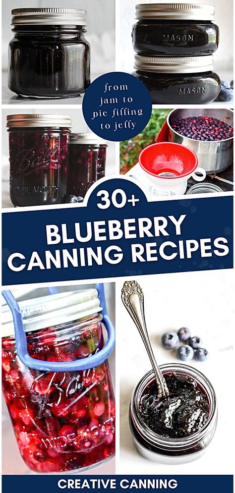 Blueberry Jelly Recipe Easy, Canning Blueberries Recipes, Blueberry Jelly Recipe Canning, Blueberry Canning Recipes, Blueberry Jam Recipe Canning, Blueberry Recipes Canning, Blueberry Jelly Recipe, Blueberry Canning, Preserve Blueberries