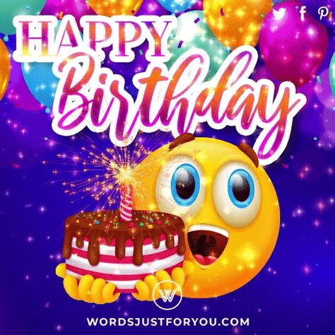 Happy Birthday Emoji Gif – 7686 Happy Birthday Bhai Wishes, Whatsapp Gif, Happy Birthday Didi, Birthday Gif Images, Animated Happy Birthday, Birthday Animated Gif, Happy Birthday Emoji, Happy Birthday Gif Images, Special Happy Birthday Wishes