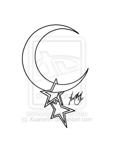 Weirdo Tattoo, Moon Star Tattoo, Tattoo Sites, Stars Tattoo, Crescent Moon Tattoo, Ankle Bracelets Diy, Star Tattoo Designs, Moon Tattoo Designs, Words Coloring Book