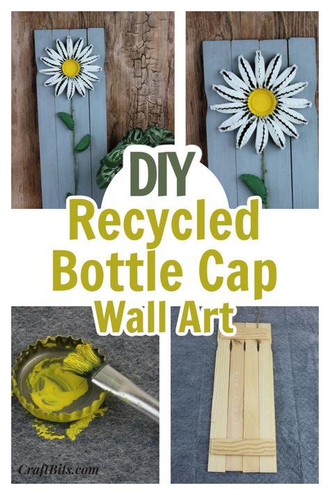 Bottle Cap Projects Wall Art, Bottle Cap Crafts Flowers, How To Make Bottle Cap Flowers, Beer Bottle Cap Art Diy Craft Ideas, Bottle Cap Flowers Diy, Diy Beer Bottle Cap Crafts, Bottle Caps Ideas, Beer Bottle Cap Ideas, Beer Cap Crafts Diy