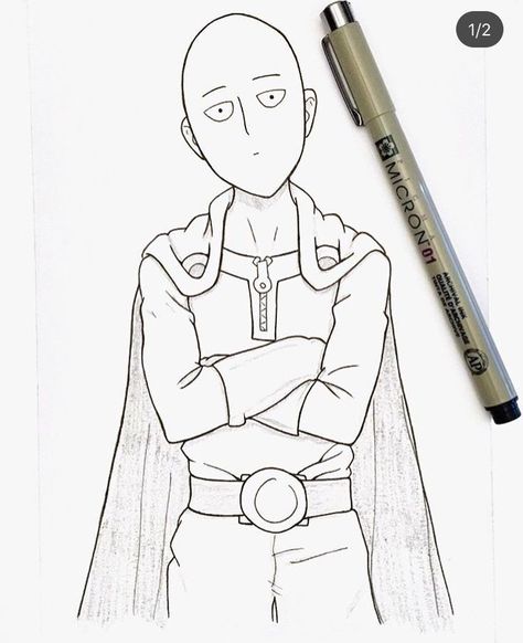 Saitama Quotes, One Punch Man Drawing, Animal Stencil Art, Pikachu Drawing, Anime Face Drawing, Marvel Superheroes Art, Naruto Sketch Drawing, Man Sketch, Art Sketches Doodles