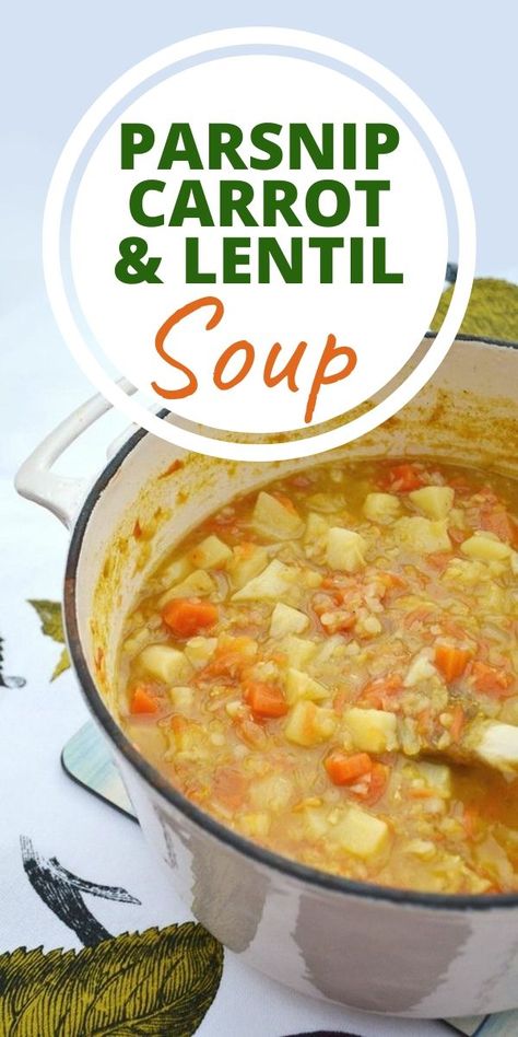 Carrot Lentil Soup, Carrot And Parsnip Soup, Soup Mushroom, Lunches Healthy, Soup Winter, Keto Easter, Parsnip Recipes, Recipe Mushroom, Christmas Starters