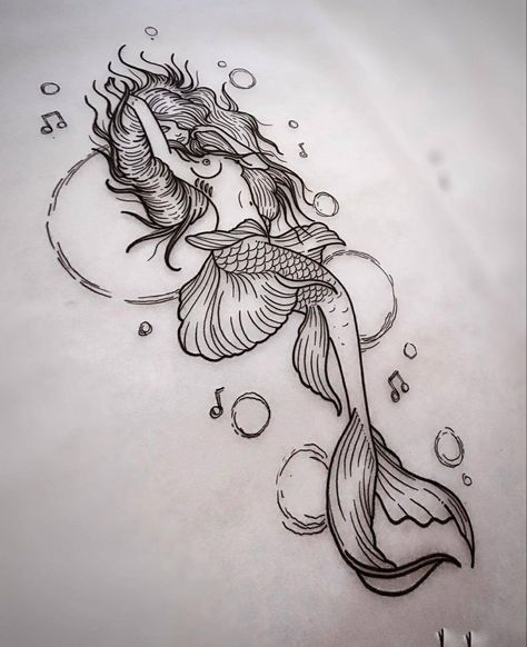 Siren Tattoo, Ab Tattoo, Tattoo Filler, Mermaid Artwork, Mermaid Tattoo, Mermaid Tattoos, Mermaid Tale, Sun Tattoo, Baby Tattoos