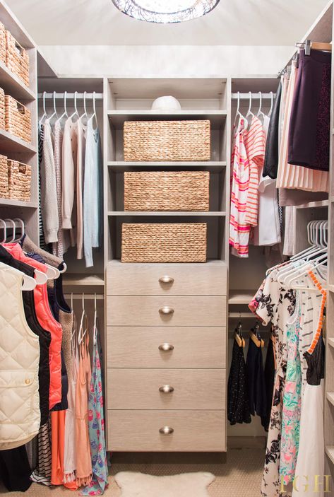 California Closets review with pricing including before and after photos | California Closets master walk in | California Closets drawers and shoe storage | California Closets small walk in bedroom Small Square Walk In Closet Designs Layout, Small California Closets, Closet With Shelves Organization, Walk In Square Closet, Square Closet Designs Walk In, Small Square Closet Layout, 5x4 Closet Layout, Square Closet Ideas, Small Square Closet Organization