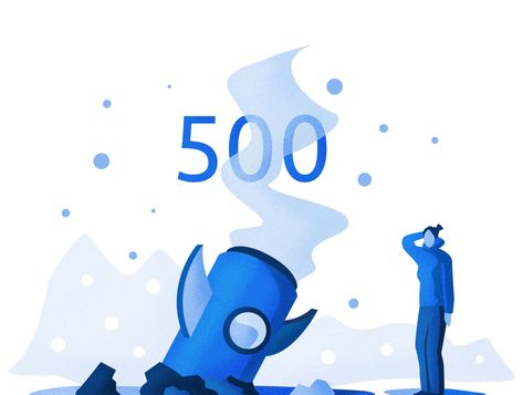 500 'Error Page' Illustration by Jeroen Krul on Dribbble Empty State, App Ui Design, Saint Charles, Mobile App Design, Illustration Character Design, Show And Tell, Error Page, App Design, Global Community