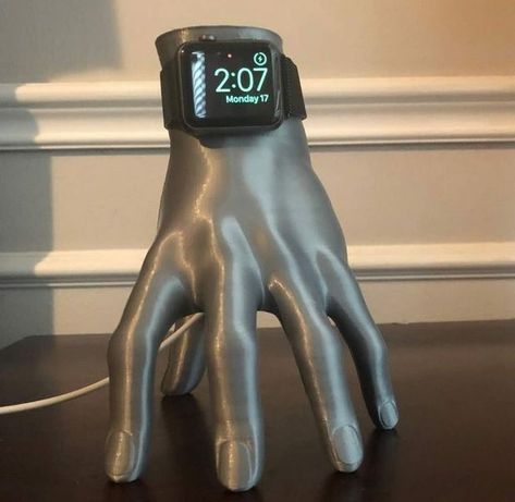 3D Printed Apple Watch Hand Thing Stand - 3d Printed Watch Stand, Practical 3d Printing Ideas, Apple Watch Holder, Ender 3 V2, Ender 3 Pro, Useful 3d Prints, Printing Idea, Apple Watch Stand, Apple Watch Charger