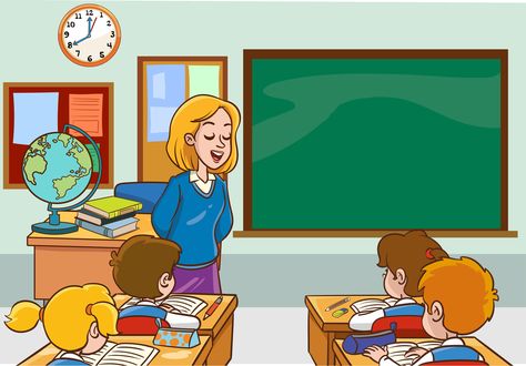 Teacher Illustration, Teachers Illustration, Education Illustration, Student Cartoon, Anime Wallpaper Phone, School Pictures, School Kids, Cityscape Photos, Logo Banners