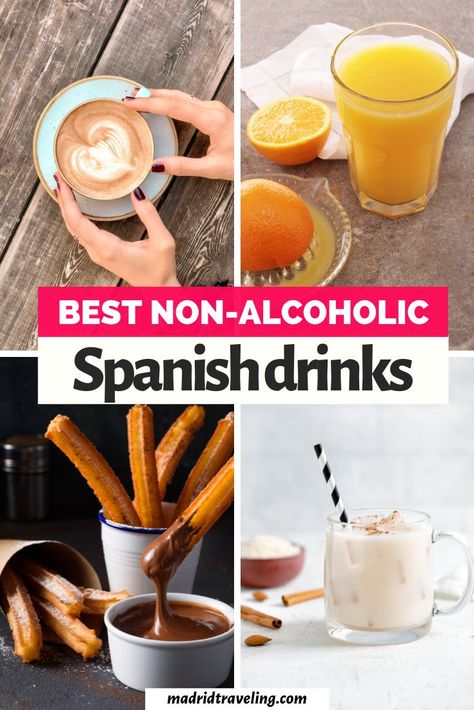 Non-Alcoholic Spanish drinks Spanish Drinks Non Alcoholic, Spain Drinks, Spanish Drinks, Bucket Drinks, Spain Recipes, Madrid Restaurants, Travel Foodie, Madrid Travel, Thanksgiving 2024