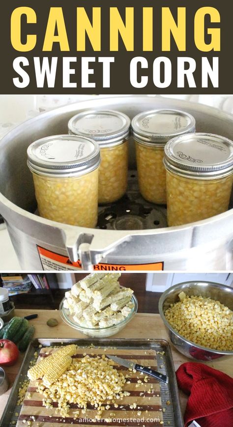 Canning Corn, Home Pantry, Sweet Corn Recipes, Pressure Canning Recipes, Canning Sweet Corn, Canning Recipe, Canning Supplies, Corn Chowder Recipe, Canned Meat