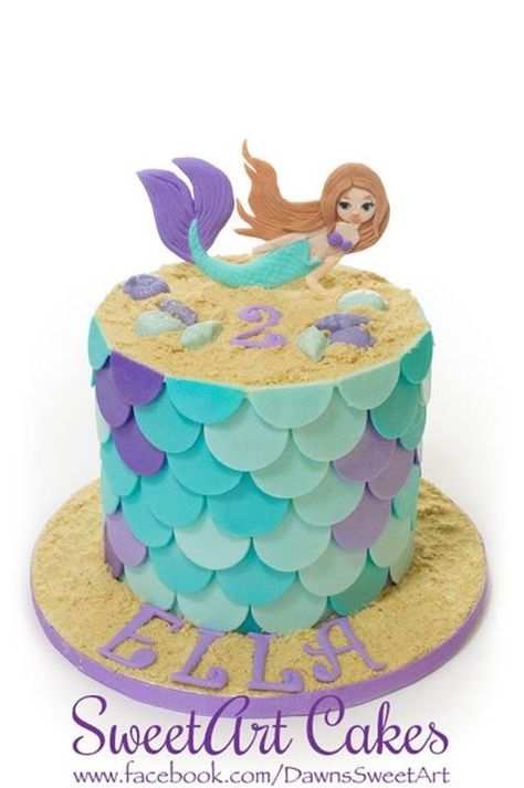 Mermaid Cake With Scales, Mermaid Cake Scales, Mermaid Scales Cake, Homemade Mermaid Cake, Mermaid Scale Cake, Easy Mermaid Cake, Cake Mermaid, Little Mermaid Birthday Cake, Cake Mix Bars