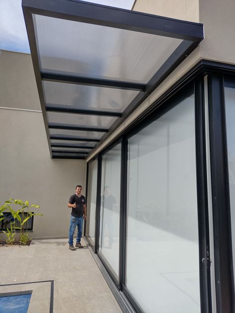 Terrace Awning, Garage Canopy, Metal Gate Door, Garage Canopies, Timber Frame Porch, Canopy Glass, Rooftop Patio Design, Garage Pergola, Metal Awning