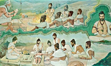 Ayurveda Mural Facts About Hinduism, About Hinduism, Haldi Doodh, Medical Assistant Student, Ayurvedic Therapy, Ayurveda Yoga, Ayurvedic Remedies, Ancient India, Ayurvedic Medicine